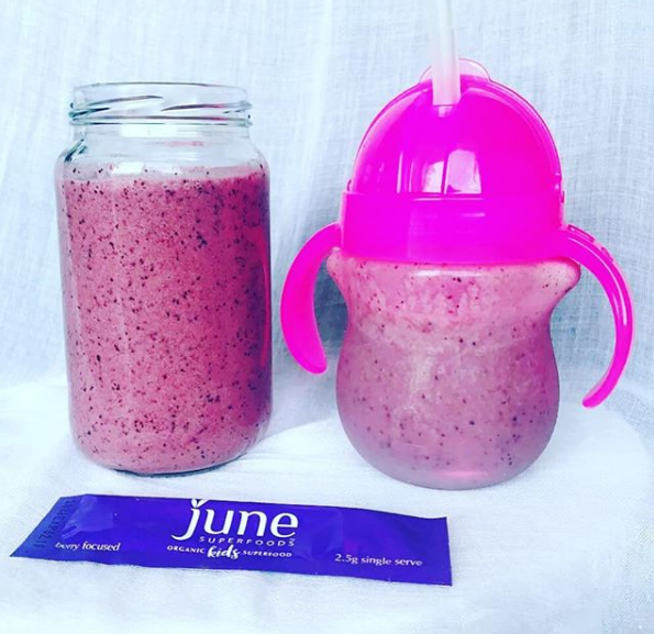 Pretty Purple Smoothie Recipe by @aliceinhealthyland