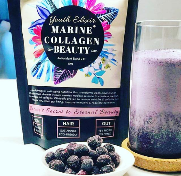 Blueberry Beauty Smoothie Recipe by @stylingmytwo_family