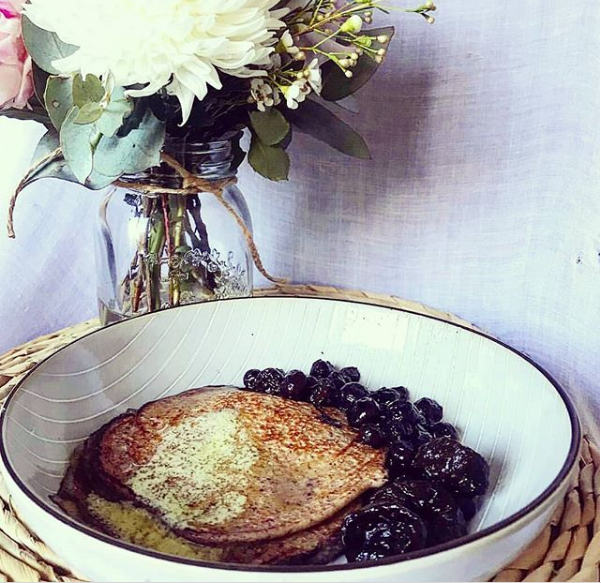 Anti-Aging Pancakes with Blueberries and Prunes Recipe @aliceinhealthyland