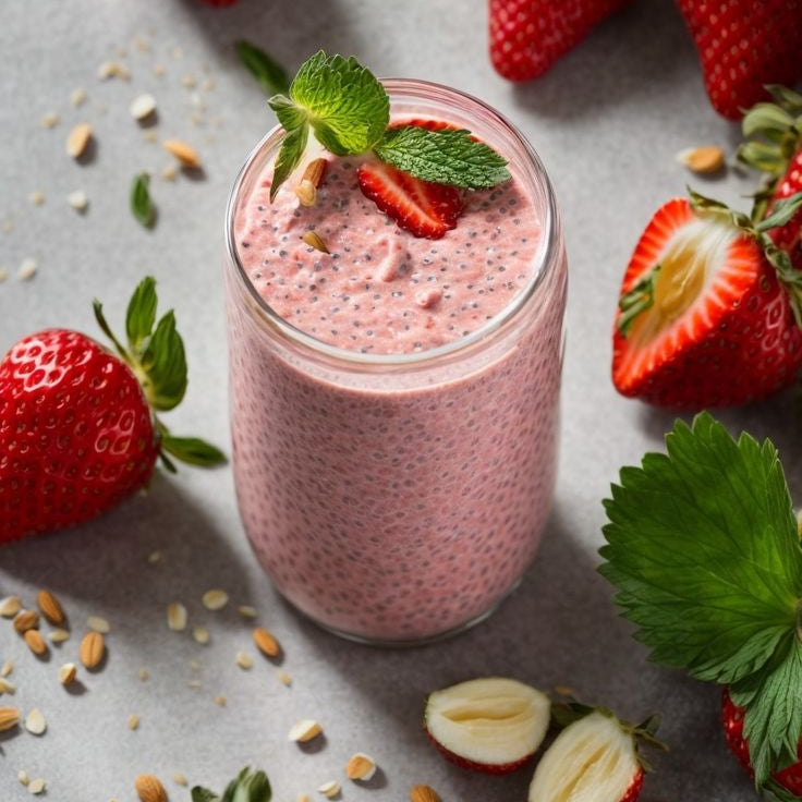 Strawberry Glazed Skin Smoothie